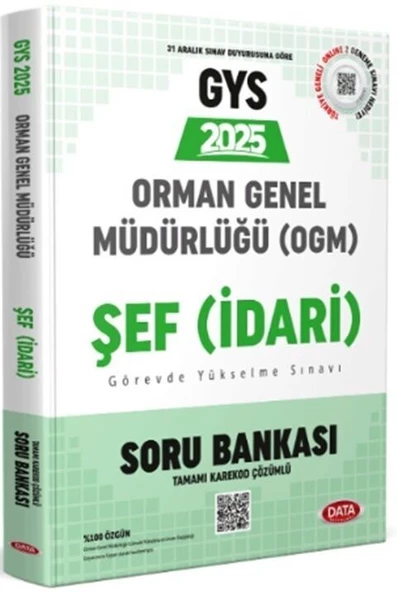 OGM Orman Genel Müdürlüğü Soru Bankası Data Yayınları ürün görseli 1