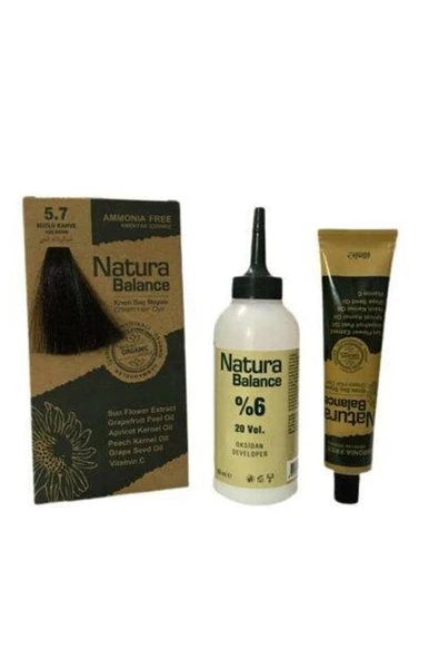 NATURA BALANCE SAÇ BOYASI 5.7 BUZUL KAHVE ürün görseli 1