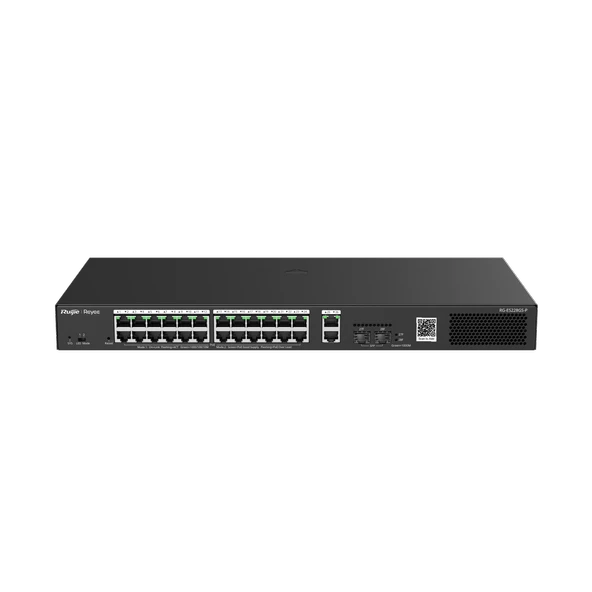 RUİJİE-REYEE RG-ES228GS-P 24XGE-2XGE/SFP 370W POE SWİTCH ürün görseli 1