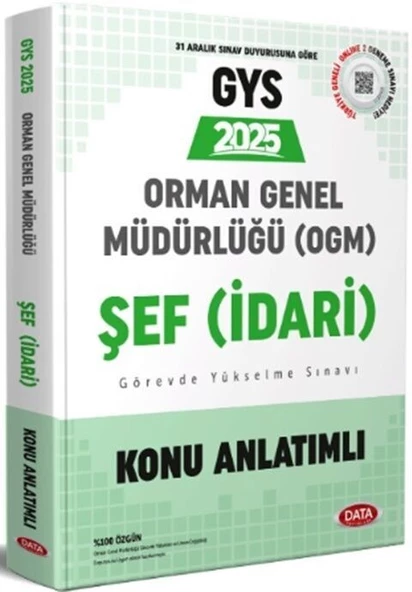 2025 OGM Orman Genel Müdürlüğü Unvan Değişikliği Sınavı Konu Anlatımlı Data Yayınları ürün görseli 1