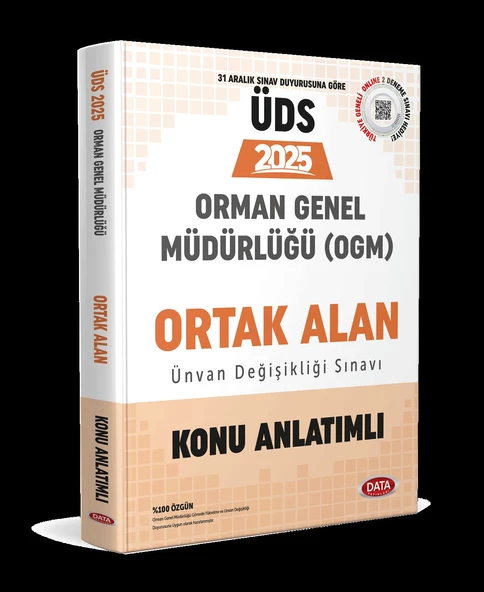 2025 GYS Orman Genel Müdürlüğü Ünvan Değişikliği Sınavı Ortak Alan Konu Anlatımlı Data Yayınları ürün görseli 1