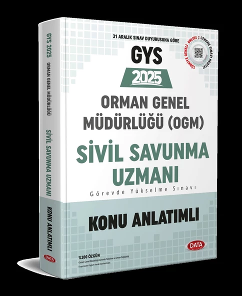 2025 GYS Orman Genel Müdürlüğü GYS Sivil Savunma Uzmanı Sınavı Ortak Alan Konu Anlatımlı Data ürün görseli 1