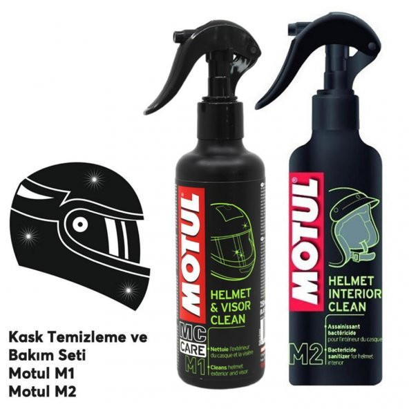 Motul M1 + M2 Kask Vizör Bakım ve Temizleme Seti 250 Ml ürün görseli 1