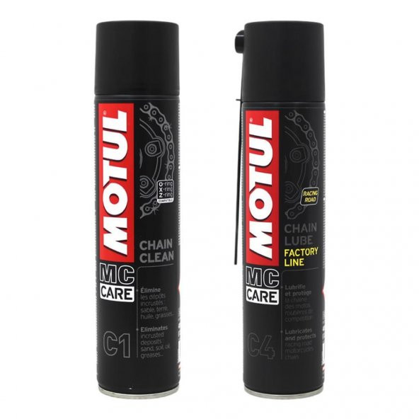 Motul C1 + C4 400 Ml - Zincir Temizleme, Yağlama Ve Bakım Seti ürün görseli 1