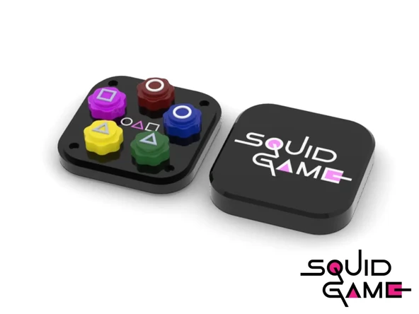 Squid Game Gonggi 5 Taş Oyun Seti, Özel Kare Kutulu, Ağır Taşlı Versiyon ürün görseli 1