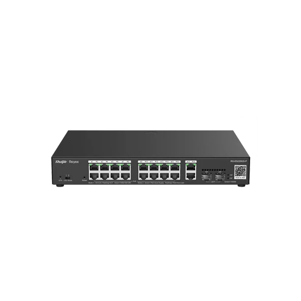 RUIJIE RUIJIE-REYEE RG-ES220GS-P 16XGE-2XGE/SFP-2XGE UPLINK 250W POE SWITCH ürün görseli 1