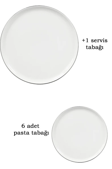 Kütahya Oslo 7 Parça Pasta Seti - Resim 3