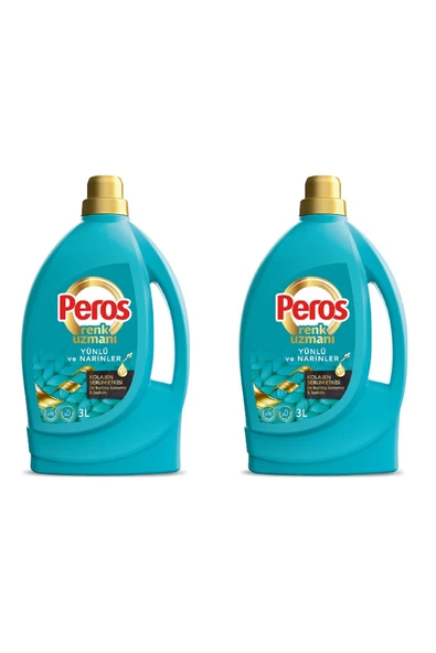 Peros Renk Uzmanı Yünlü ve Narinler Sıvı Çamaşır Deterjanı 2 x 3 L ürün görseli 1
