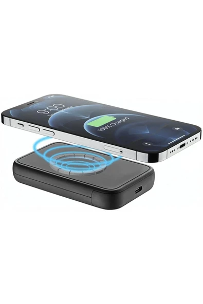 Cellular Line Coverzone Cellularlıne Magsafe Uyumlu 5.000mah 15w Iphone 12-13 Serisi Kablosuz Şarj Cihazı Standlı ürün görseli 1