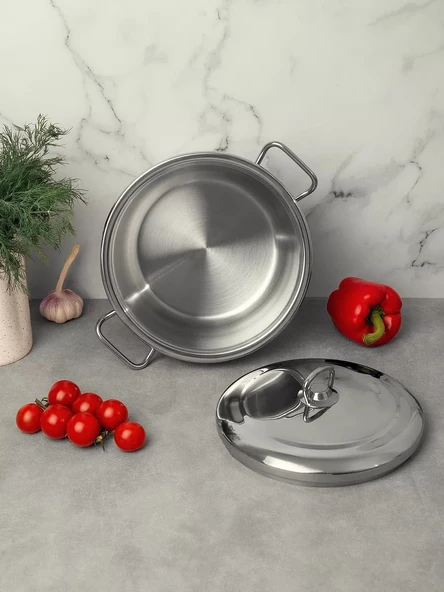 BONERA Masterchef Tekli Derin Tencere 34 cm - Resim 2