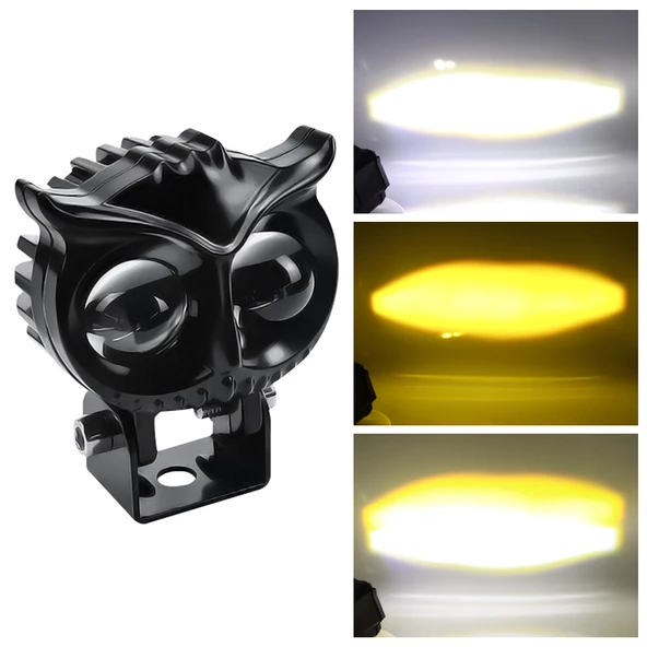 Offroad Sis Lambası Beyaz-Amber Çakarsız 40w 12-30v (Adet Fiyatı) ürün görseli 1