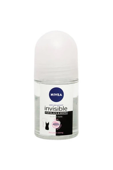 Nivea Black & White Invisible Roll-On For Women 25 ml ürün görseli 1