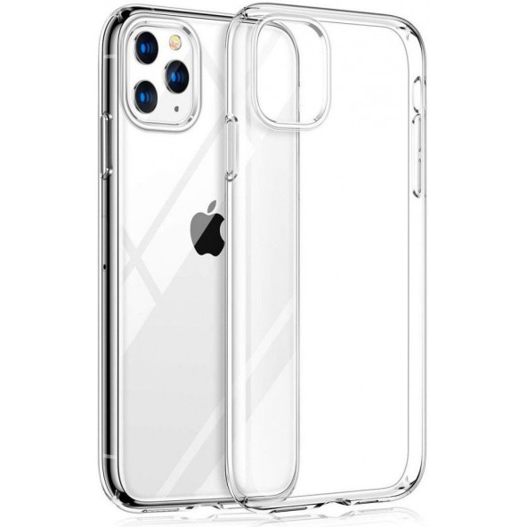 Apple İphone 11 Uyumlu Yumuşak Şeffaf Kılıf Tam Orjinal Kalıp ürün görseli 1