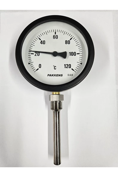 Çap 100 Alttan 0/ 120 Derece 10 Cm Termometre - Pakkens ürün görseli 1