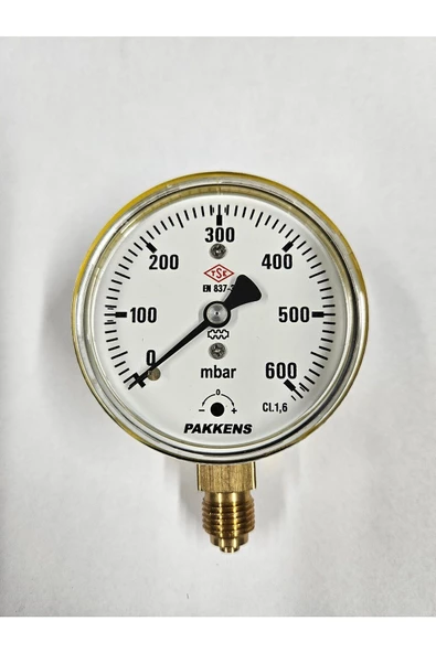 ÇAP 63 ALTTAN 600 MBAR DİYAFRAMLI MANOMETRE - PAKKENS ürün görseli 1