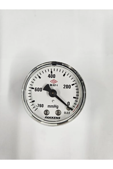 ÇAP 50 ARKADAN -760/0 mmHg KURU VAKUMMETRE - PAKKENS ürün görseli 1