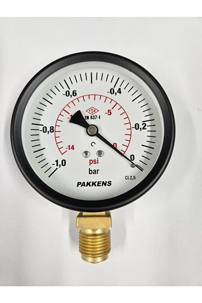 ÇAP 100 ALTTAN -1/0 BAR KURU VAKUMMETRE - PAKKENS ürün görseli 1