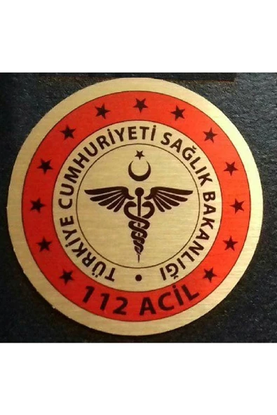 112 ACIL,SAGLIK BAKANLIĞI,CÜZDAN ROZETİ SATINAL.SADECE KURUM ADRESINE GÖNDERİLİR. ürün görseli 1