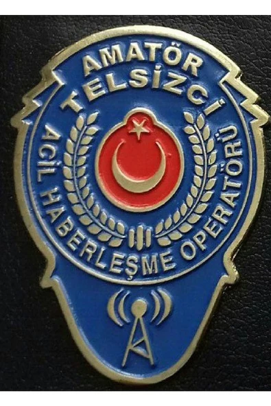 MUHTESEM TASARIM.AMATOR TELSIZCI CÜZDAN ROZETI AL.SIVILE SATILMAZ. ürün görseli 1