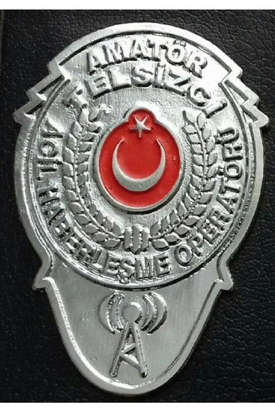 AMATÖR TELSİZCİ CÜZDAN ROZETİ SATINAL.SIVILE SATILMAZ ürün görseli 1