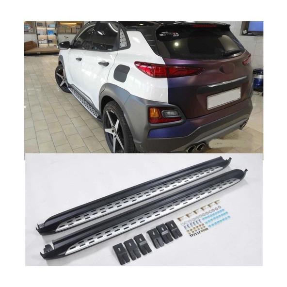 Hyundai Kona Uyumlu 2018- Yan Basamak Side Step Bmw Style ürün görseli 1