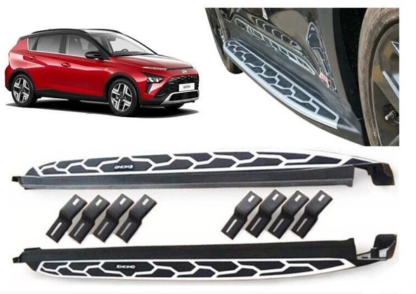Hyundai Bayon Uyumlu 2021 Sonrası Yan Basamak Square Style Parça ürün görseli 1