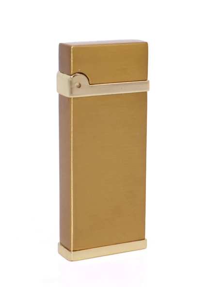 Metal Puro Çakmağı Brushed Gold - Tek Torch Jet Alev ürün görseli 1