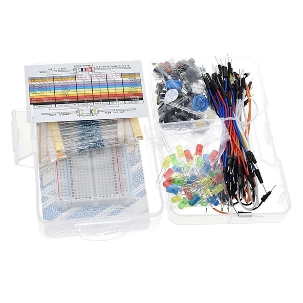 Elektronik Başlangıç Seti Arduino Starter Kit Şeffaf Çantada - Resim 3