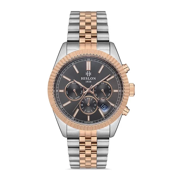 Hislon Men's Date DT117T-05SR Erkek Kol Saati ürün görseli 1