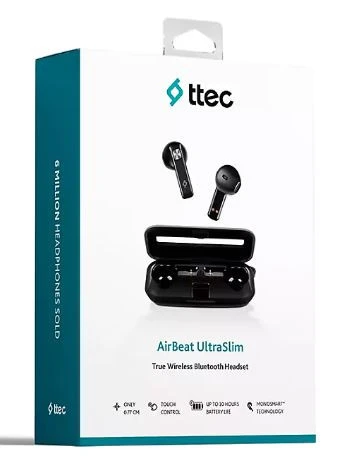 Ttec AirBeat UltraSlim TWS Kulak İçi Bluetooth Kulaklık Uzay Grisi -AMBALAJ HASARLI (SIFIR KONDİSYONDA) ürün görseli 1