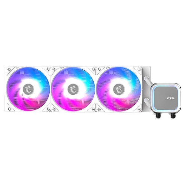 MSI 360MM MAG CORELIQUID A13 360 ARGB AM5-1851P SIVI SOĞUTMALI İŞLEMCİ FANI BEYAZ ürün görseli 1