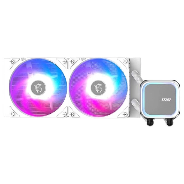 MSI 240MM MAG CORELIQUID A13 240 ARGB AM5-1851P SIVI SOĞUTMALI İŞLEMCİ FANI BEYAZ ürün görseli 1