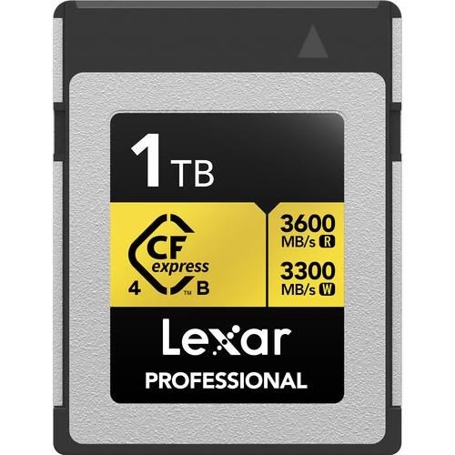LEXAR 1TB PROFESSIONAL GOLD LCXEXP4001T- RNENG CFEXPRESS 4.0 TYPE-B KART ürün görseli 1