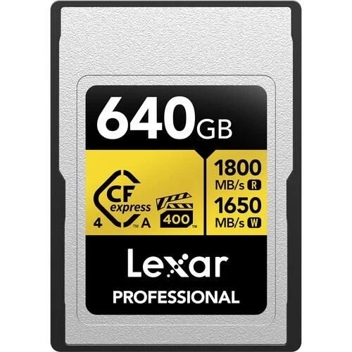 LEXAR 640GB PROFESSIONAL GOLD LCAGOLD640G- RNENG CFEXPRESS 4.0 TYPE-A KART ürün görseli 1