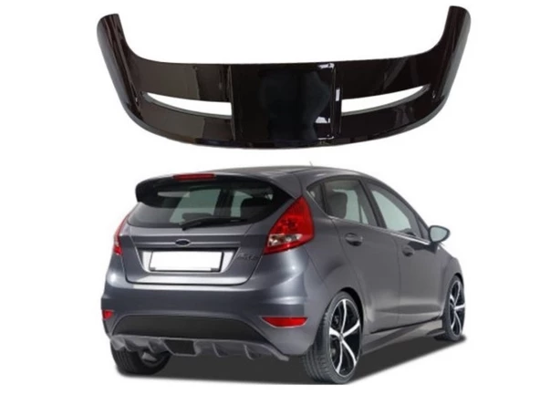 FIESTA 2008-2014 IÇIN IŞIKLI SPOILER - PIANO BLACK ürün görseli 1