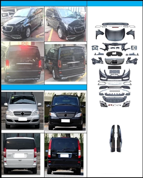 W639 VİTO 2006-2014 İÇİN 2014+ W447 FACELIFT BODY KIT ürün görseli 1