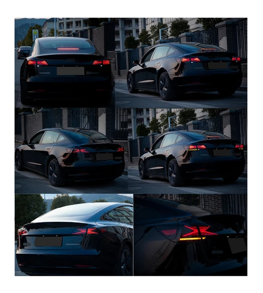 TESLA MODEL Y VE MODEL 3 İÇİN UYUMLU LED STOP - Resim 5