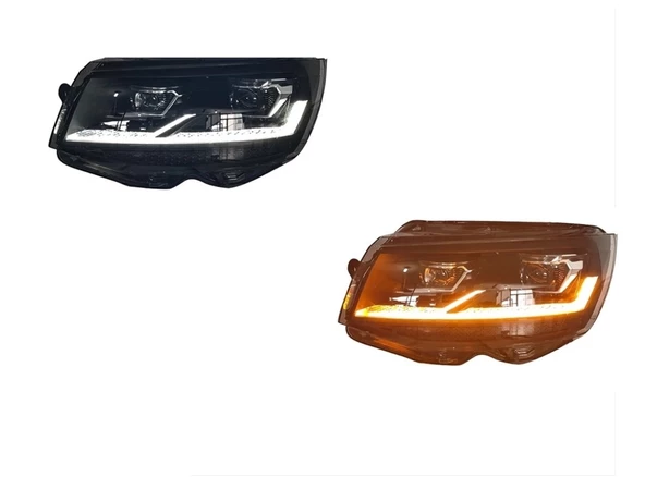TRANSPORTER & CARAVELLE T6 (16-19) İÇİN 2019+ T6.1 GÖRÜNÜM  FULL LED FAR (Halojen farlı model için) ürün görseli 1