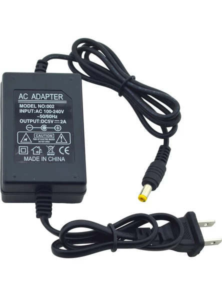 Siyah Universal Ac Adaptör 5V 2A 10W 5.5mm x 2.5mm NO.002 ürün görseli 1