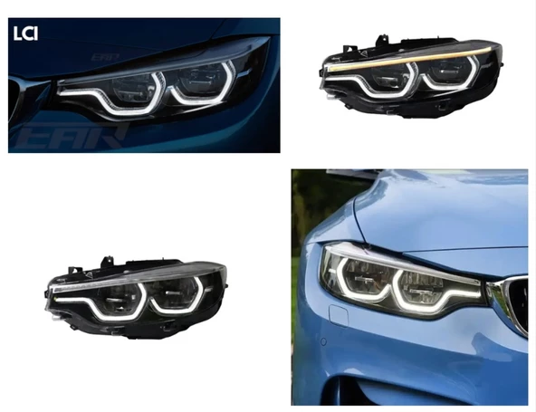 4 SERİSİ F32/F36  2013-2015 İÇİN MAKYAJLI LED FAR ürün görseli 1