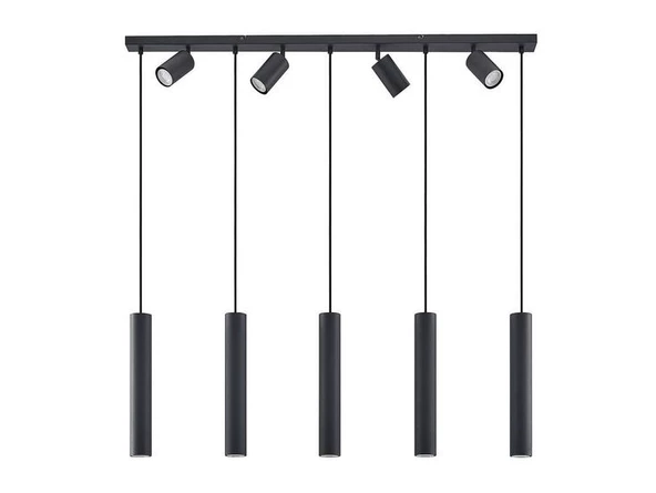 Rsylight Masa Üstü 9 Lu Led Avize Siyah Led Spot Bar Ve Tezgah Üstü Led Avize Panasonıc Günışığı Ampullü ürün görseli 1