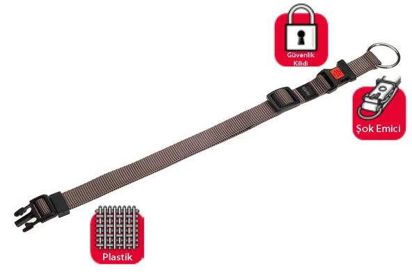 Karlie Kilitli Boyun Tasma M 40-55 cm Gri ürün görseli 1