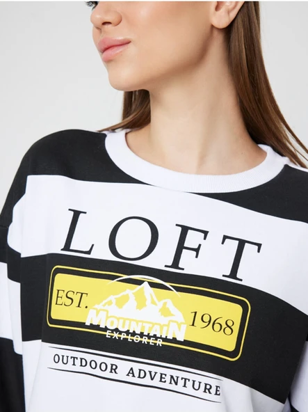 Loft Loose Fit Bayan Sweatshirt - Resim 3