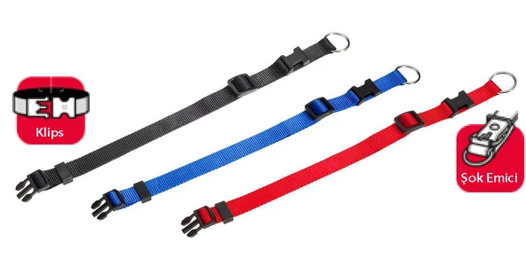 Karlie Basic Boyun Tasması 20-35 cm Siyah ürün görseli 1