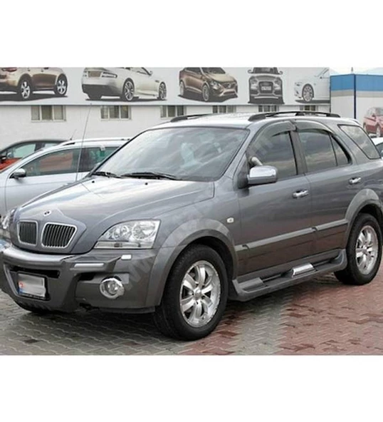 Kia Sorento Uyumlu Yan Basamak 2003-2007 Side Step Oem Style Gri ürün görseli 1
