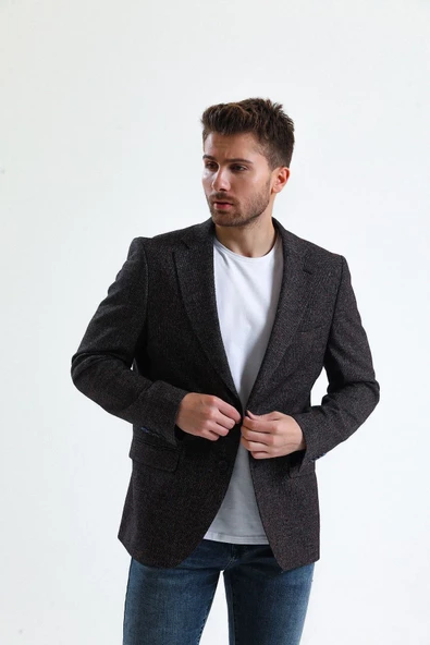 Koch London Yünlü Erkek Men Wool Blazer Jacket Formalwear Casual Ceket - Side ürün görseli 1