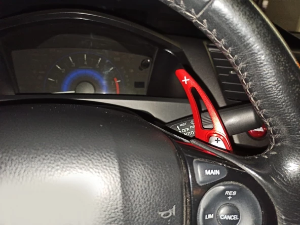 CIVIC FB7 2012-2015 IÇIN UYUMLU  PADDLE SHIFT (F1 VITES KULAKCIK)  KIRMIZI ürün görseli 1