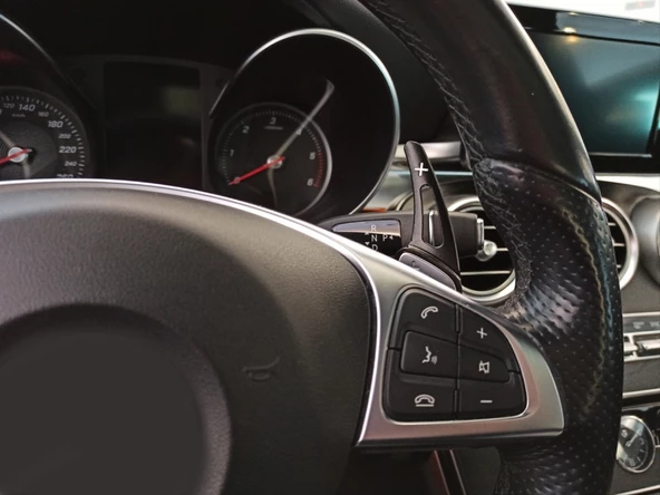 C/GLC/GLE/S/CLA/GLA SERISI IÇIN UYUMLU PADDLE SHIFT (F1 KULAKÇIK) SIYAH ürün görseli 1