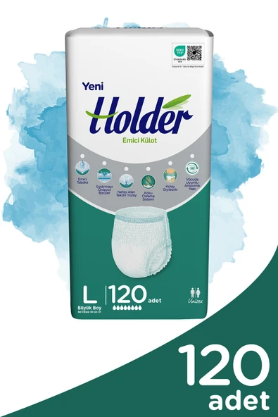 Holder Emici Külot Yetişkin Hasta Bezi Büyük Boy ( Large ) 30 x 4 Adet ürün görseli 1