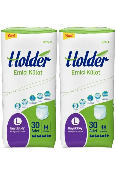 Holder Emici Külot Yetişkin Hasta Bezi Büyük Boy ( Large ) 30 x 2 Adet ürün görseli 1